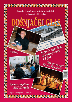 BO&Scaron;NJAČKI GLAS - izdanje broj 16 - Vijeće bo&scaron;njačke nacionalne