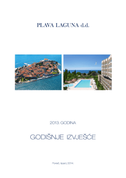 PLAVA LAGUNA - GODI&Scaron;NJE IZVJE&Scaron;ĆE 2013 (pdf)