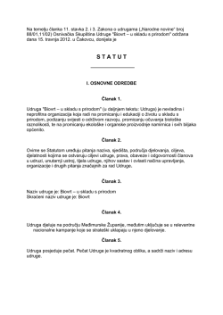 STATUT Udruga Biovrt &ndash; u skladu s prirodom