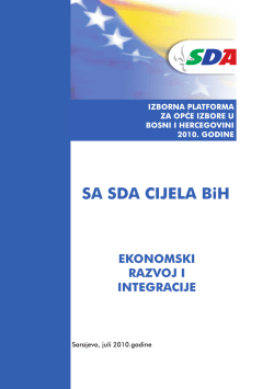 Izborna platforma za Opće izbore u Bosni i