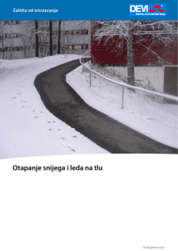 Otapanje snijega i leda na tlu