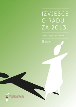 Izvješća o radu - Pravobraniteljica za ravnopravnost spolova