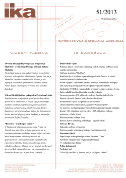 18. prosinca 2013. Otvoren biskupijski postupak za