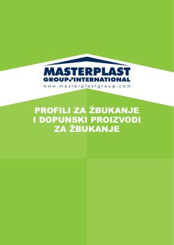 PROFILI ZA ŽBUKANJE I DOPUNSKI PROIZVODI ZA