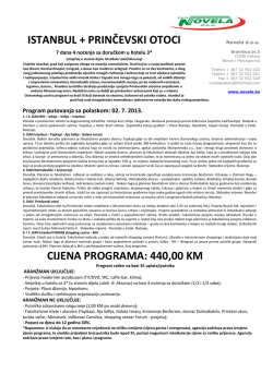 ISTANBUL + PRINČEVSKI OTOCI CIJENA PROGRAMA