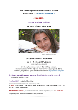 Braco-Europe TV program HR CEST M&uuml;nchen svibanj 2014