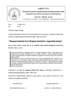 Poziv Alumni Jadranka Tocilj