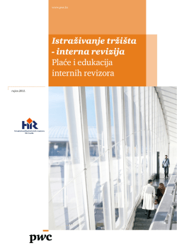 Opseg istraživanja - PricewaterhouseCoopers