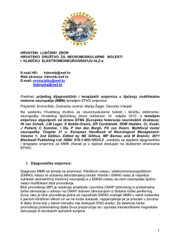 Multifokalne motorne neuropatije (MMN)