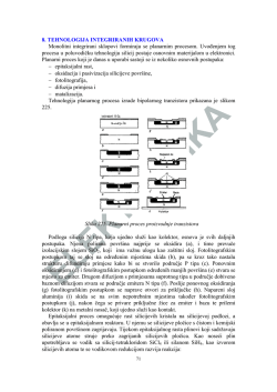 8. TEHNOLOGIJA INTEGRIRANIH KRUGOVA Monolitni integrirani