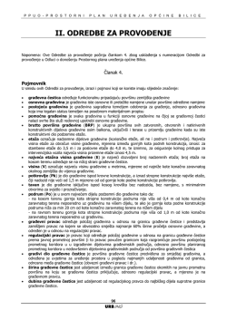 II. ODREDBE ZA PROVOĐENJE