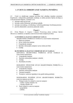 Odredbe za provođenje