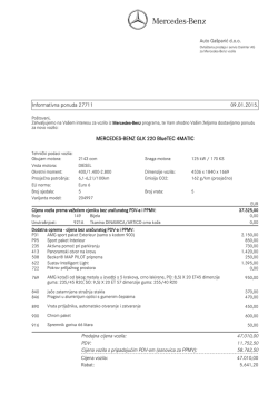 Informativna ponuda 27711 09.01.2015
