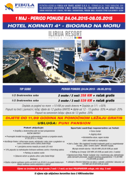 Hotel Kornati 4* - Biograd na Moru