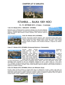 ISTANBUL … BAJKA 1001 NOCI