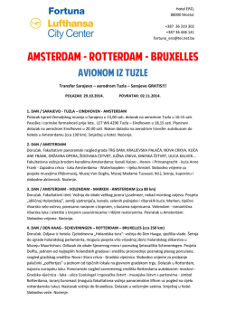 AMSTERDAM - ROTTERDAM - BRUXELLES