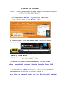 Kako Skinuti Film Sa Interneta Tutorijal u slikama u samo pet koraka
