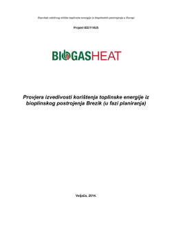 Provjera izvedivosti kori&scaron;tenja toplinske energije iz