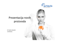 Prezentacija novih proizvoda