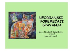 neorganski poremećaji spavanja