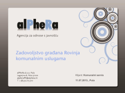 rezultati - Komunalni servis