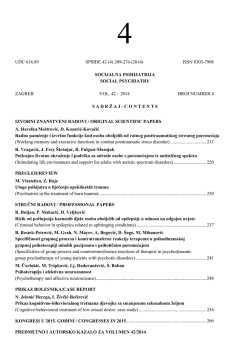 UDC 616.89 SPSIDE 42 (4) 209-274 (2014) ISSN 0303