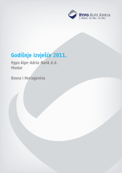 Godi&scaron;nje izvje&scaron;će 2011