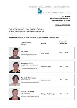 Telefonliste NL Forst