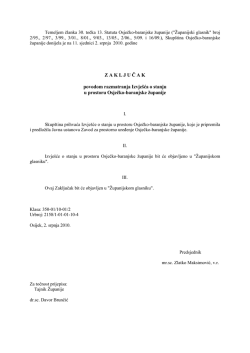 Izvje&scaron;će o stanju u prostoru Osječko-baranjske županije