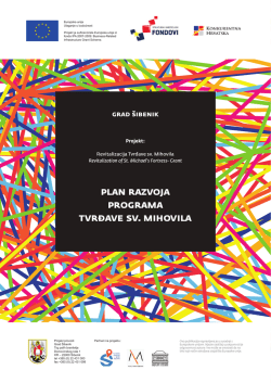 plan razvoja programa tvrđave sv. mihovila