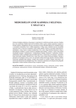 Cadmium and Selenium Interaction in Mammals