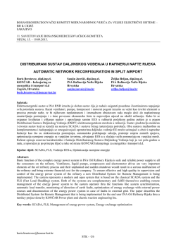 Distribuirani sustav daljinskog vođenja u Rafineriji nafte Rijeka