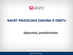1. Zakonodavne aktivnosti Ministarstva poduzetni&scaron;tva i obrta