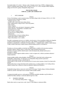 Na temelju članka 125. stavka 1. Zakona o radu (&bdquo;Narodne