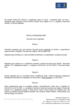 Pravila nagradne igre