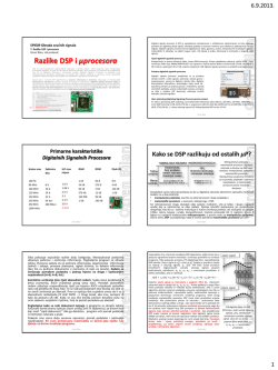 7. Razlike DSP i μP (PDF 1263KB)