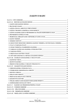 Zakon o radu 2014 - Samostalni hrvatski sindikat zaposlenika u