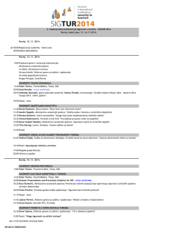 2. me unarodna konferencija Sigurnost u turizmu - SIGTUR