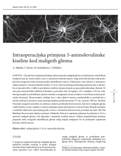 Intraoperacijska primjena 5-aminolevulinske kiseline kod malignih