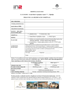 23.10.2013. Grand Hotel 4 opatijska cvijeta