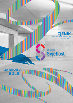 Cjenik proizvodnog programa-&scaron;iroka potro&scaron;nja