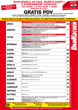 nove modele od sada možete dobiti iu standardnom katalogu