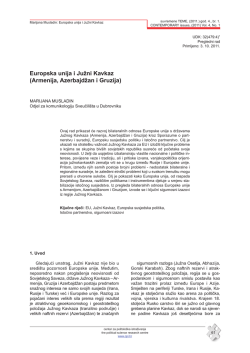 Europska unija i Južni Kavkaz (Armenija, Azerbajdžan i Gruzija)