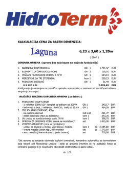 6,23 x 3,60 x 1,20m - Izgradnja Bazena Srbija