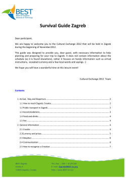 Survival Guide Zagreb
