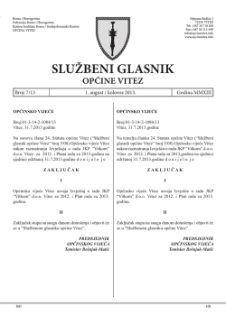 Službeni glasnik 07/2013