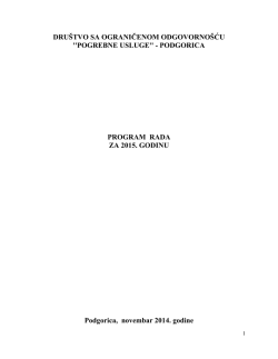 DRU&Scaron;TVO SA OGRANIČENOM ODGOVORNO&Scaron;ĆU ``POGREBNE