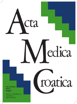 Vol 64 - Broj 1.pdf - Akademija medicinskih znanosti Hrvatske