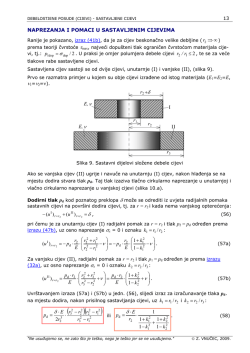 Sastavljene debele cijevi opterećene unutarnjim tlakom, isti
