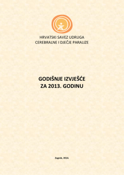 GODIŠNJE IZVJEŠĆE ZA 2013. GODINU